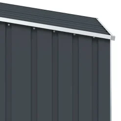 vidaXL Cobertizo de jardín acero galvanizado 87x98x159 cm Antracita New