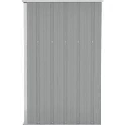 vidaXL Jardín-Cobertizo de jardín pared acero galvanizado 118x100x178 cm