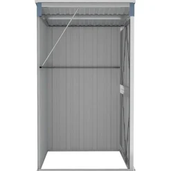 vidaXL Jardín-Cobertizo de jardín pared acero galvanizado 118x100x178 cm