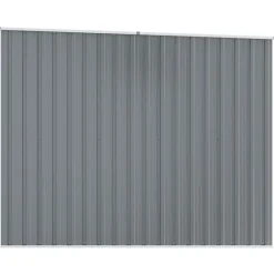 vidaXL Cobertizo de jardín acero galvanizado 195x198x159 cm Gris Best