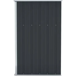 vidaXL Cobertizo de jardín de pared acero galvanizado 118x100x178 cm Antracita Outlet