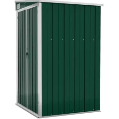 vidaXL Jardín-Cobertizo de jardín pared acero galvanizado 118x100x178cm
