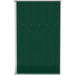 vidaXL Jardín-Cobertizo de jardín pared acero galvanizado 118x100x178cm