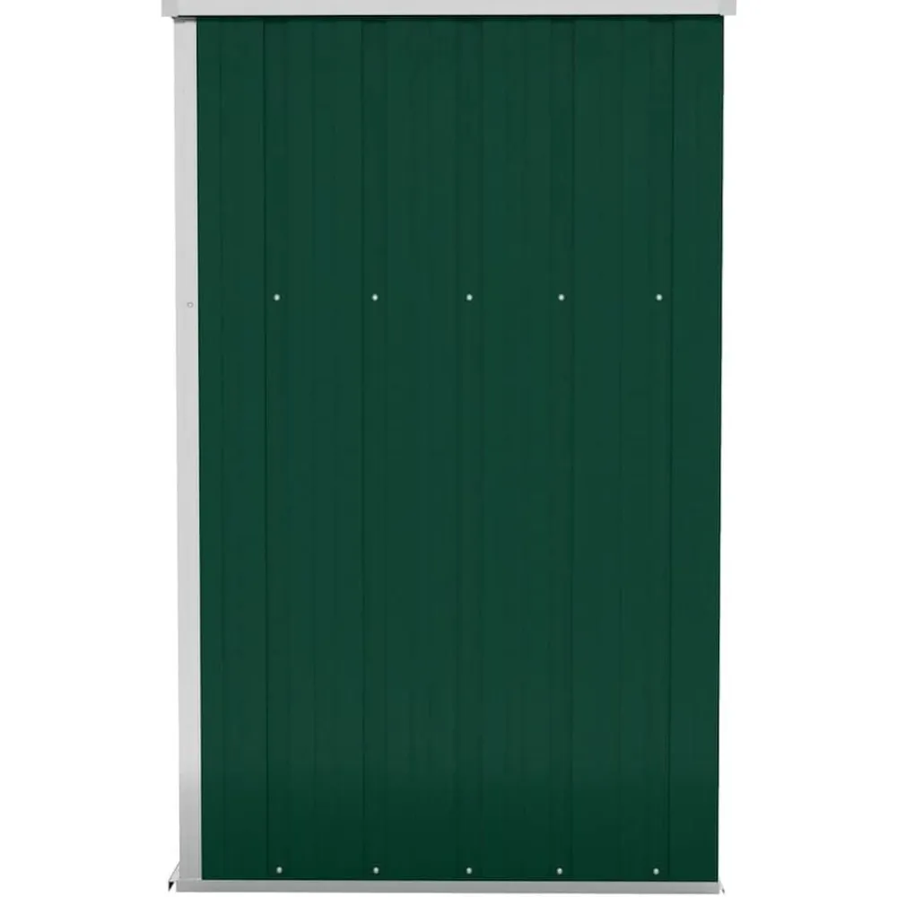 vidaXL Jardín-Cobertizo de jardín pared acero galvanizado 118x100x178cm