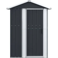 vidaXL Jardín-Cobertizo de jardín acero galvanizado 126x97,5x177 cm
