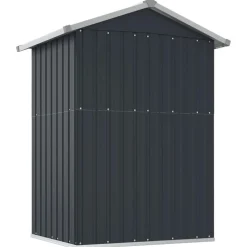 vidaXL Jardín-Cobertizo de jardín acero galvanizado 126x97,5x177 cm