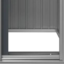 vidaXL Jardín-Cobertizo de jardín acero galvanizado 126x97,5x177 cm