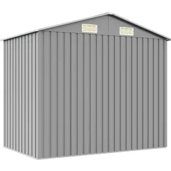 vidaXL Jardín-Cobertizo de jardín acero galvanizado 205x129x183 cm