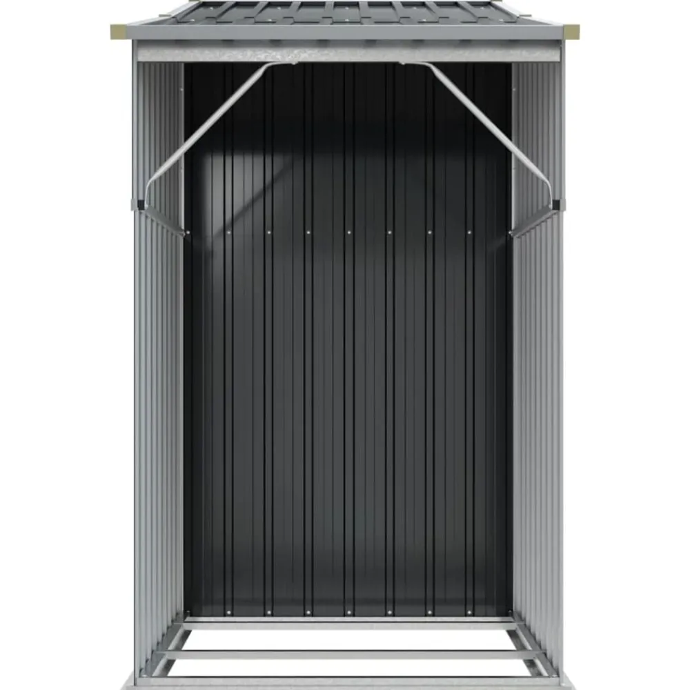 vidaXL Jardín-Cobertizo de jardín acero galvanizado 277x93x179 cm