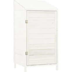 vidaXL Jardín-Cobertizo de jardín madera de abeto maciza 55x52x112 cm