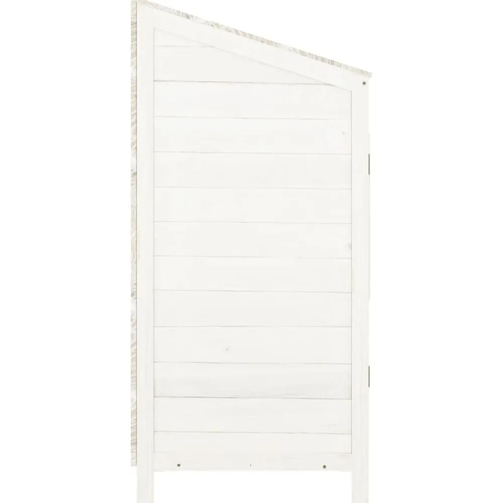 vidaXL Jardín-Cobertizo de jardín madera de abeto maciza 55x52x112 cm