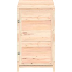 vidaXL Jardín-Cobertizo de jardín madera de abeto maciza 55x52x112 cm