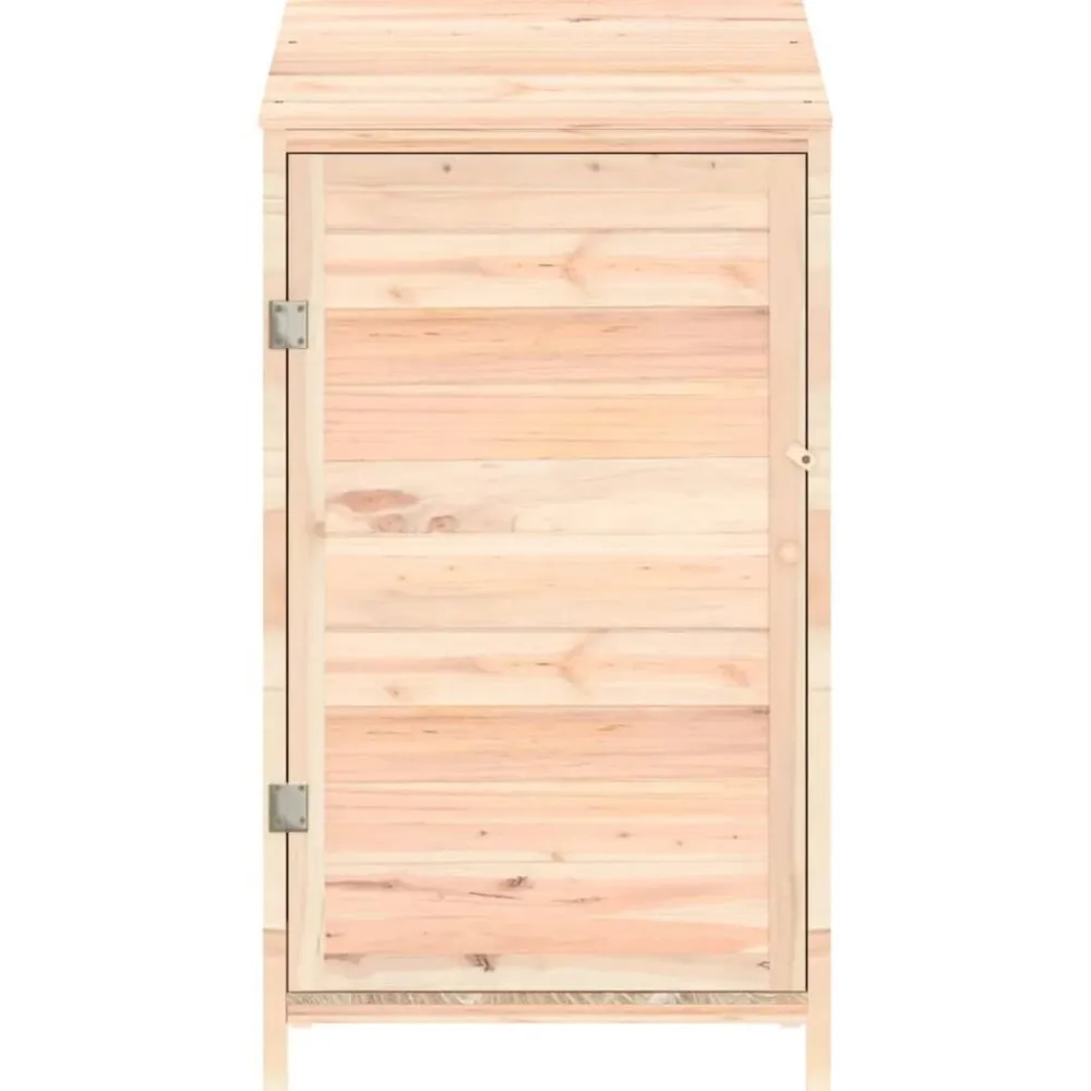 vidaXL Jardín-Cobertizo de jardín madera de abeto maciza 55x52x112 cm