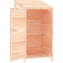 vidaXL Jardín-Cobertizo de jardín madera de abeto maciza 55x52x112 cm
