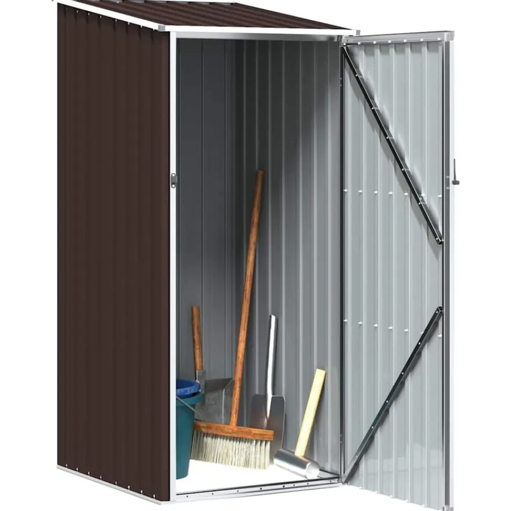vidaXL Jardín-Cobertizo de jardín verde acero galvanizado 87x98x159 cm