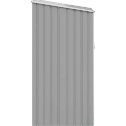 vidaXL Cobertizo de jardín acero galvanizado 87x98x159 cm Gris Outlet