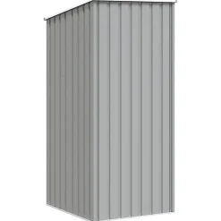 vidaXL Cobertizo de jardín acero galvanizado 87x98x159 cm Gris Outlet