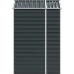 vidaXL Cobertizo de jardín acero galvanizado 191x130x198 cm Antracita New