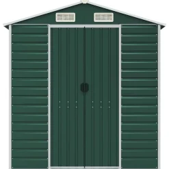 vidaXL Jardín-Cobertizo de jardín acero galvanizado 191x130x198 cm
