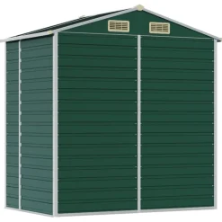 vidaXL Jardín-Cobertizo de jardín acero galvanizado 191x130x198 cm