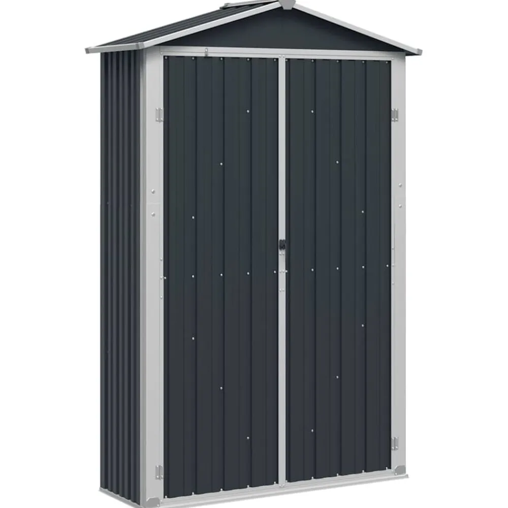vidaXL Jardín-Cobertizo de jardín acero galvanizado 116x45x175cm