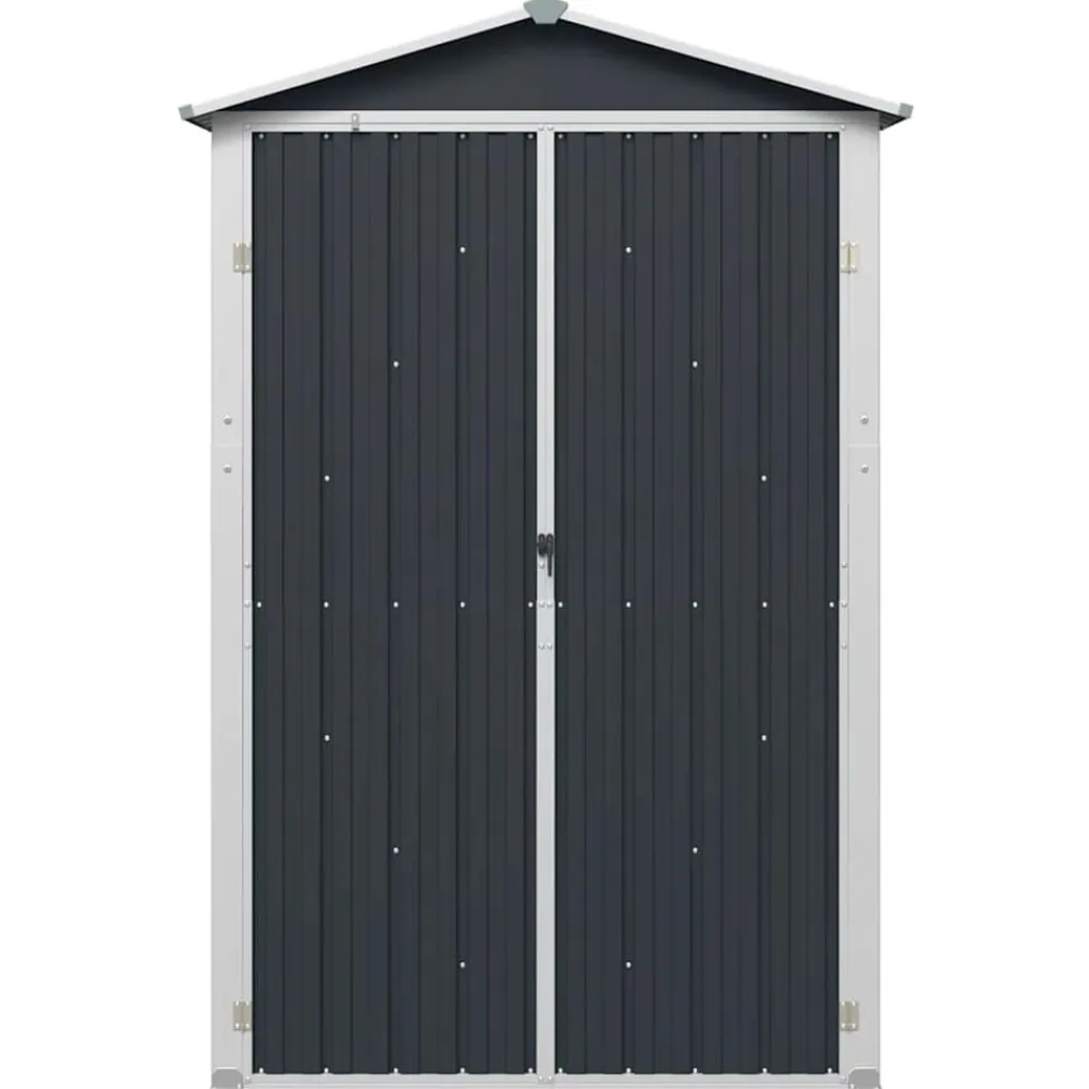 vidaXL Jardín-Cobertizo de jardín acero galvanizado 116x45x175cm