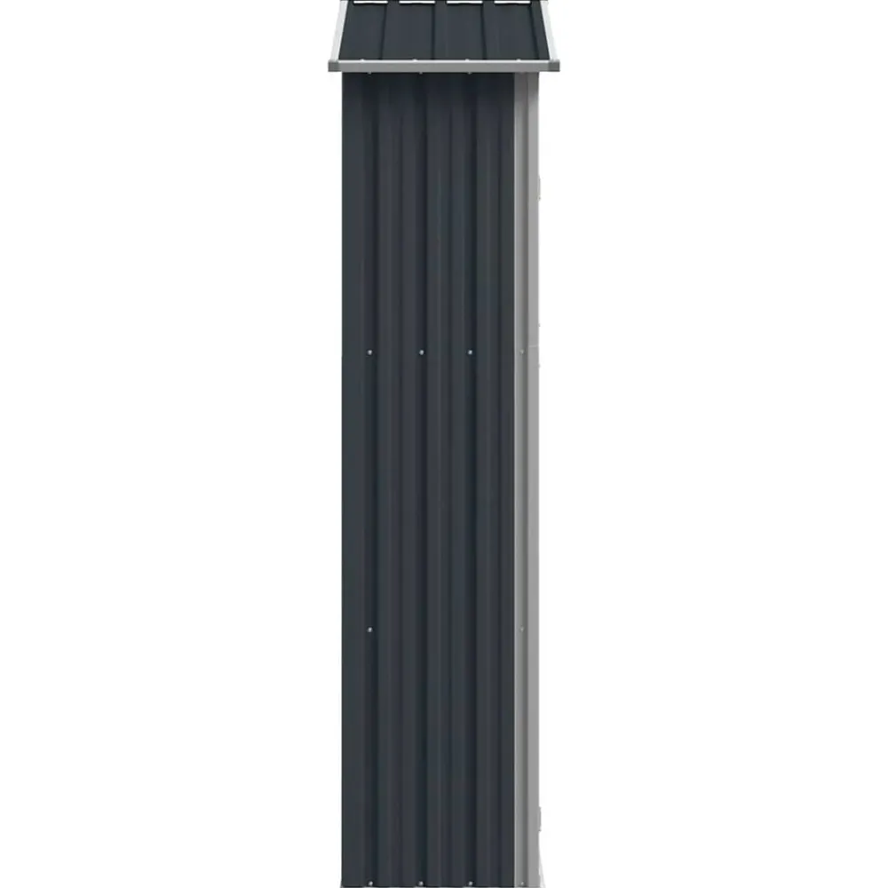 vidaXL Jardín-Cobertizo de jardín acero galvanizado 116x45x175cm