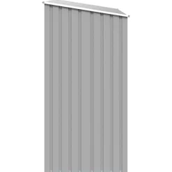 vidaXL Jardín-Cobertizo de jardín de leña acero galvanizado 245x98x159cm