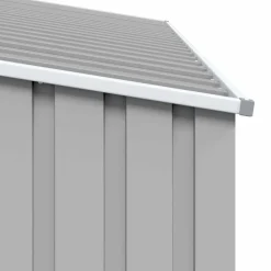 vidaXL Jardín-Cobertizo de jardín de leña acero galvanizado 245x98x159cm