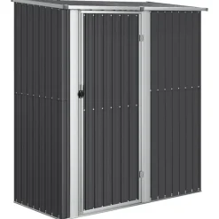 vidaXL Jardín-Cobertizo jardín acero galvanizado 180,5x97x209,5 cm