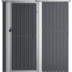 vidaXL Jardín-Cobertizo jardín acero galvanizado 180,5x97x209,5 cm