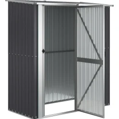 vidaXL Jardín-Cobertizo jardín acero galvanizado 180,5x97x209,5 cm