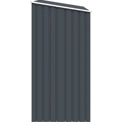 vidaXL Jardín-Cobertizo jardín leña acero galvanizado 245x98x159cm