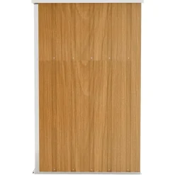 vidaXL Cobertizo jardín pared acero galvanizado marrón 118x100x178 cm Marrón Outlet
