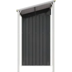 vidaXL Jardín-Cobertizo jardín tejado largo acero 277x107x181 cm