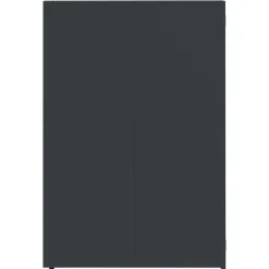 vidaXL Cobertizo para 4 cubos de basura acero 276x79x117 cm Antracita Hot