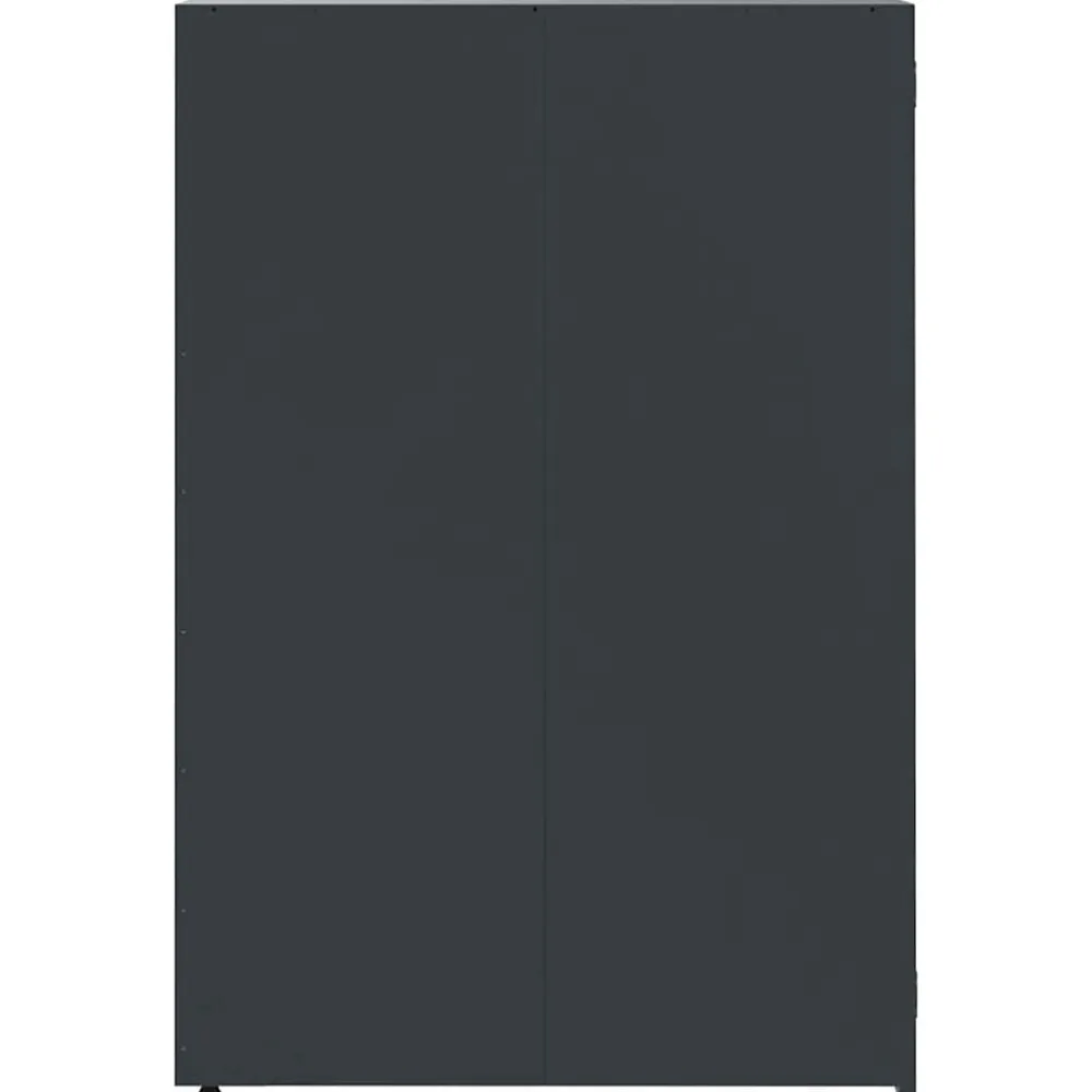 vidaXL Cobertizo para 6 cubos de basura acero 414x79x117 cm Antracita Clearance