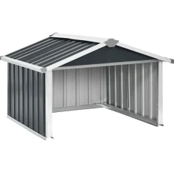 vidaXL Cobertizo para cortacésped acero galvanizado 92x97x63 cm Antracita New