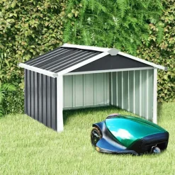 vidaXL Cobertizo para cortacésped acero galvanizado 92x97x63 cm Antracita New