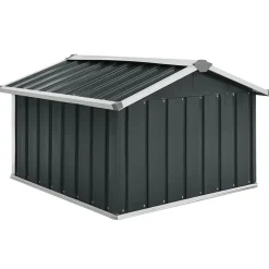 vidaXL Cobertizo para cortacésped acero galvanizado 92x97x63 cm Antracita New