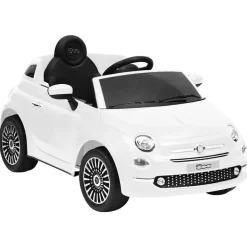 vidaXL Juguetes-Coche correpasillos eléctrico Fiat 500