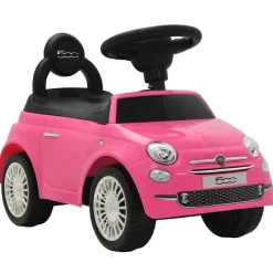 vidaXL Coche correpasillos Fiat 500 Rosa