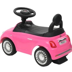 vidaXL Coche correpasillos Fiat 500 Rosa