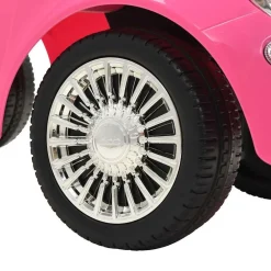vidaXL Coche correpasillos Fiat 500 Rosa