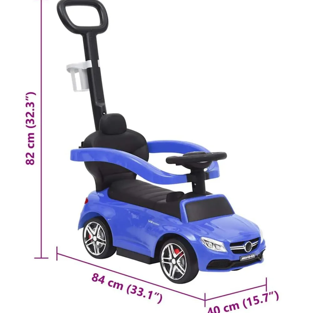 vidaXL Juguetes-Coche de empuje para niños Mercedes Benz C63