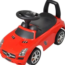 vidaXL Juguetes-Coche de niños accionado con el pie rojo