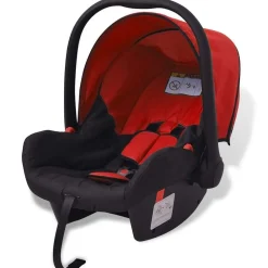 Niños vidaXL Transporte De Bebés-Cochecito de bebé 3 en 1 y negro aluminio