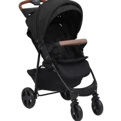 Niños vidaXL Transporte De Bebés-Cochecito de bebé 3 en 1 de acero gris
