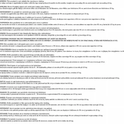 Niños vidaXL Transporte De Bebés-Cochecito de bebé 3 en 1 y negro aluminio