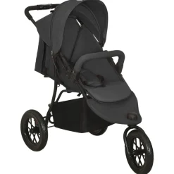 Niños vidaXL Transporte De Bebés-Cochecito de bebé de acero gris